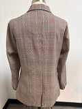 Plaid Blazer  Jacket, M