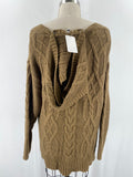 Ophelia Roe Brown (removable collar) Sweater, 1X
