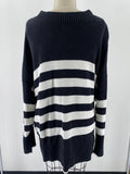 Sonoma Black Stripe Sweater, 2X