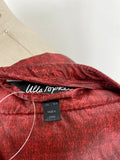 Ulla Popken Red Snap Front Jacket, 16/18