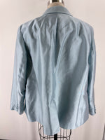 Talbots Blue Silk Blend Jacket, 20W