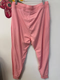 Zenana Pink 28" Inseam Joggers, XL