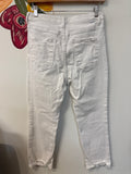 Risen Jeans White 25" Inseam Jeans, 7/28