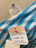 New Dee Elly Blue Stripe Side Cutout Dress, S (retail $110)