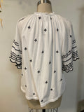 Lauren Ralph Lauren White/Black Top, L