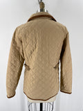 Joan Rivers Brown Quilted Barn Jacket, XXS