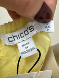 New Chico's Yellow Top, M