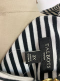 Talbots Black Stripe Top, 2X