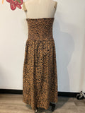 Universal Thread Strapless Animal Print Dress, M