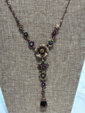 Vintage Premier Enamel Y Drop Necklace, 14"-16"