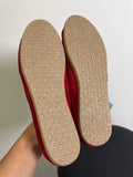 New Toms Red Canvas Shoes, 10