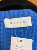 Olive Blue Sweater, M