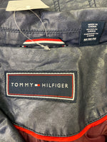 Tommy Hilfiger Navy Faux Leather Jacket, M