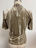 New Mystree Mock Velvet Top, S