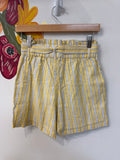 Draper James Yellow/Blue Stripe Shorts, XS