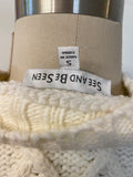 See and Be Seen White Sweater, S