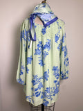 New Talbots 2pc Green Top + Scarf, 2X