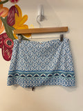 Cabana Life Blue Print Swim Skort, M (retail $52)