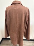 Dictionary Open Front Brown Jacket, L