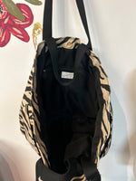 Universal Thread Black Animal Print Tote Bag, 20"x13"