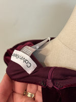 Calvin Klein Velvet Maroon Dress, 14