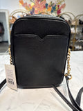 Michael Kors Black Crossbody Bag, 8"x6"