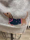Astrologie Gray Dachshund Sweater, XXL