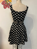 B. Darlin Black Polka Dot Dress, 9/10