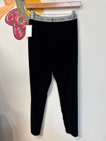 Victoria's Secret Black Velvet Leggings, M