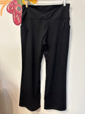 Love & Sports Black Flare Pocket Leggings, XL