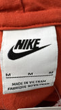 Nike Orange Hoodie Cropped Sweatshirt, M