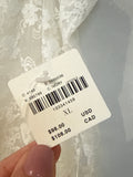 New Lyre Bird White Lace Anthropologie Skirt, XL