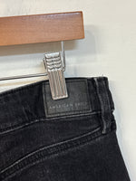 American Eagle Black High Rise Wide Leg Jeans, 16 Long