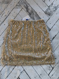 New Old Navy Silver Sequin Skirt, M