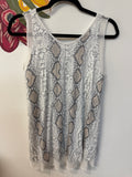 Grace & Lace Snake Print Top, XS
