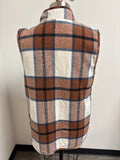 Hem & Thread Brown Plaid Vest, L