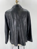 Preston & York Black Genuine Leather Jacket, 1X