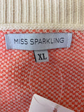 Miss Sparkling Mushroom Cardigan, XL
