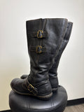 b.o.c. Black Leather Boots, 11