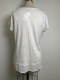 New Sanctuary White Linen Top, L