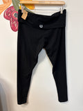 New Victoria's Secret Black Mid Rise Foldover Leggings, L