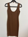 Gilli Brown Houndstooth Dress, S
