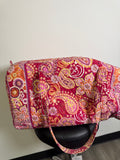 Vera Bradley Paisley Travel Bag, 21"x11"