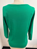 New Talbots Green 100% Pima Cotton Tee, M