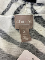 Chico's Black/White Cardigan, L