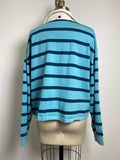 Champion Blue Stripe Cropped Top, XXL