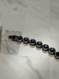 Touchstone Crystal Silver/Blue Bracelet, 7"