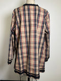 Belles Kim Gravel Plaid Top, 2X
