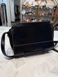 Liebeskind Berlin Black Leather Crossbody Bag, 6.5"x5"