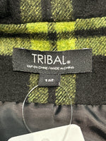 Tribal Green/Black Wool Blend Jacket, 12